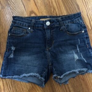 Joe's Jeans Blue Distressed Denim Shorts